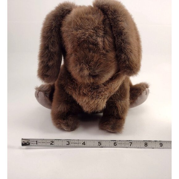 GUND Plush Brown Bunny Rabbit Realistic Stuffed Animal Toy Soft Vintage 1985 - Picture 9 of 10